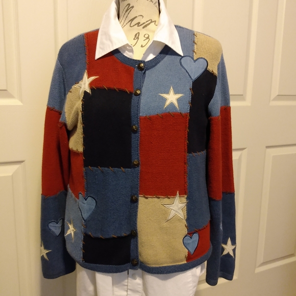 RW&B- 🇺🇲 OCCASION CARDIGAN - Picture 3 of 7